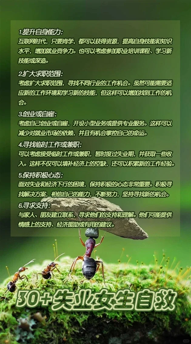 30+失业，破局靠自己