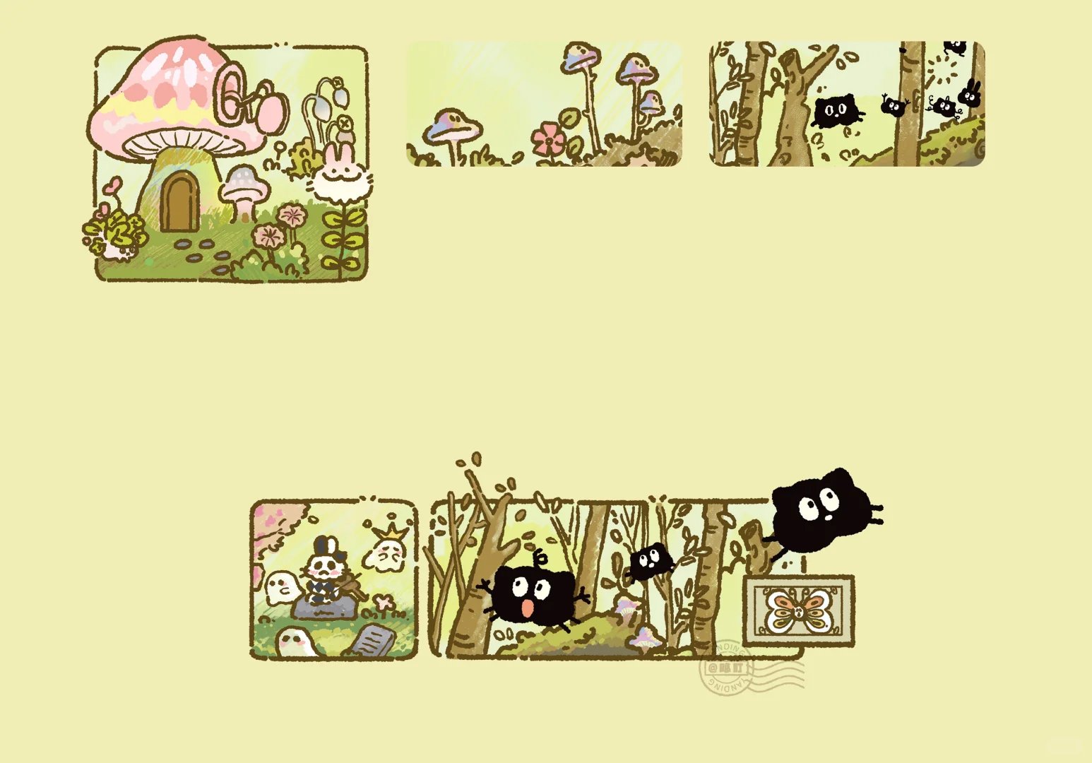 iPad壁纸|绿野仙踪梦境🍄魔法森林🍄