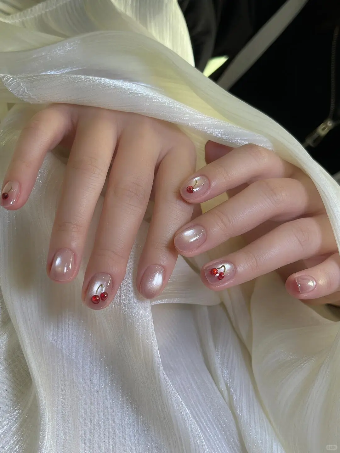 秋冬美甲怎么选💅🏻|甜妹少女感樱桃美甲🍒