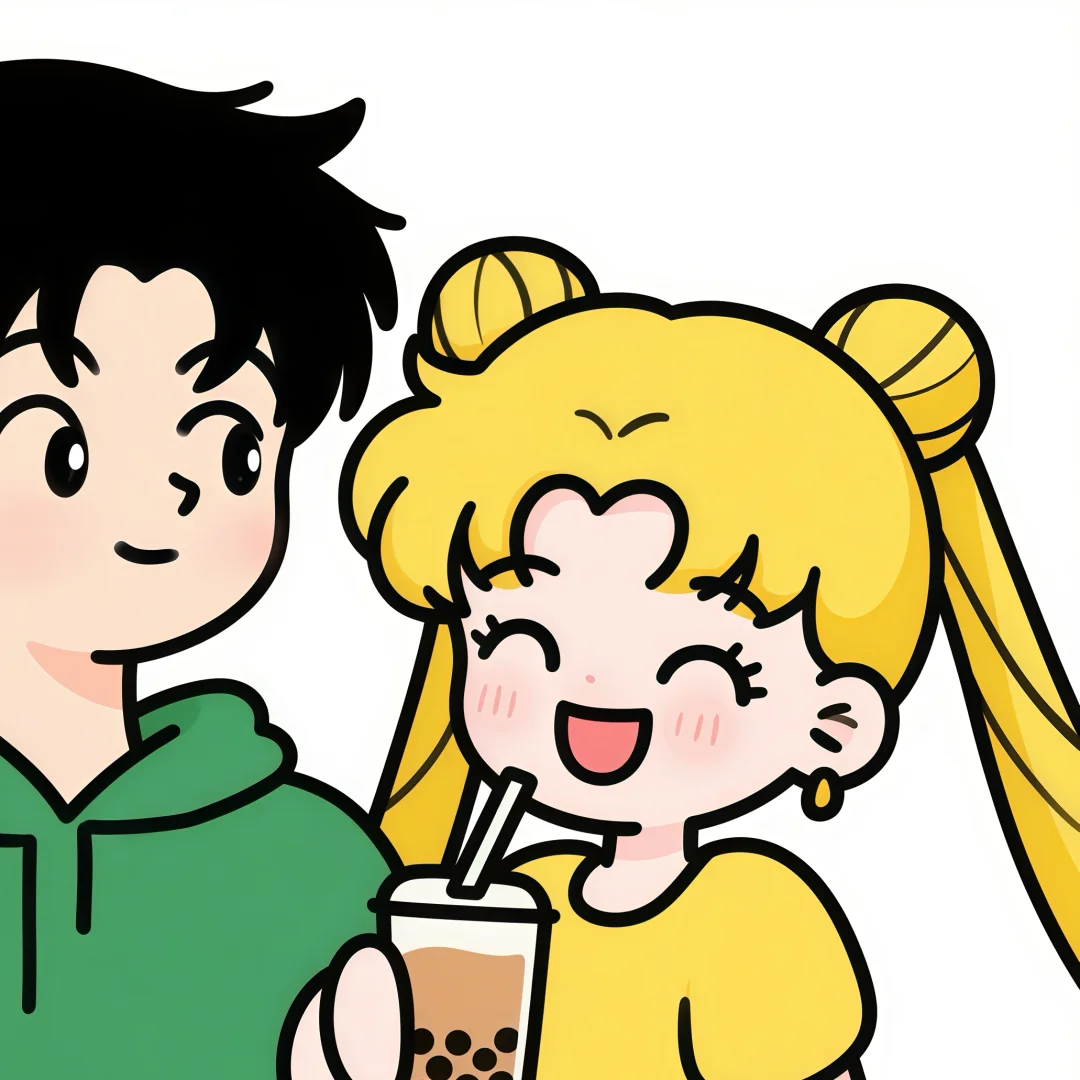 你你你你和你对象都快用这个头像!超甜情头!