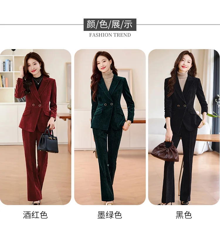 秋冬黑色经典👔韩系西装套装气质女神范