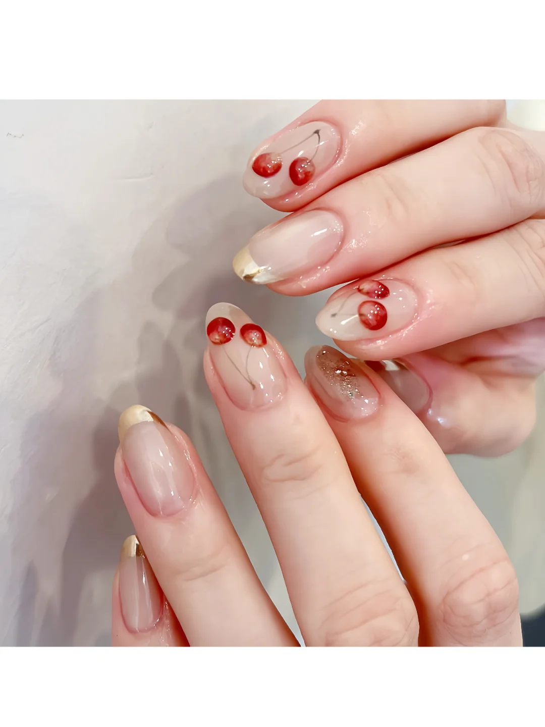 秋冬美甲怎么选💅🏻|甜妹少女感樱桃美甲🍒