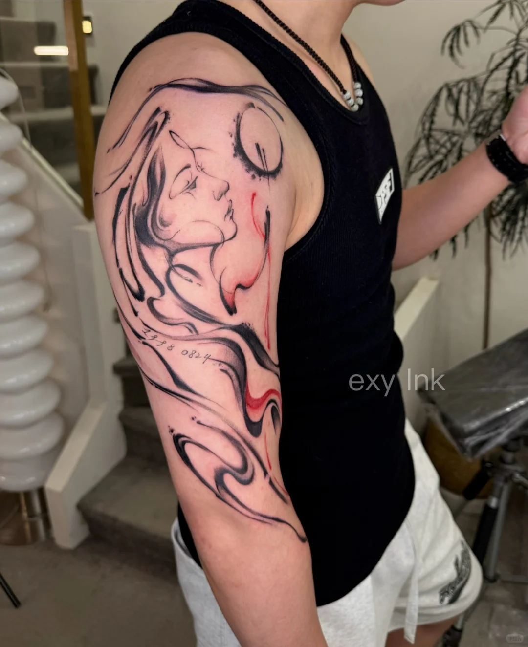 武汉纹身|意识流线条人物设计