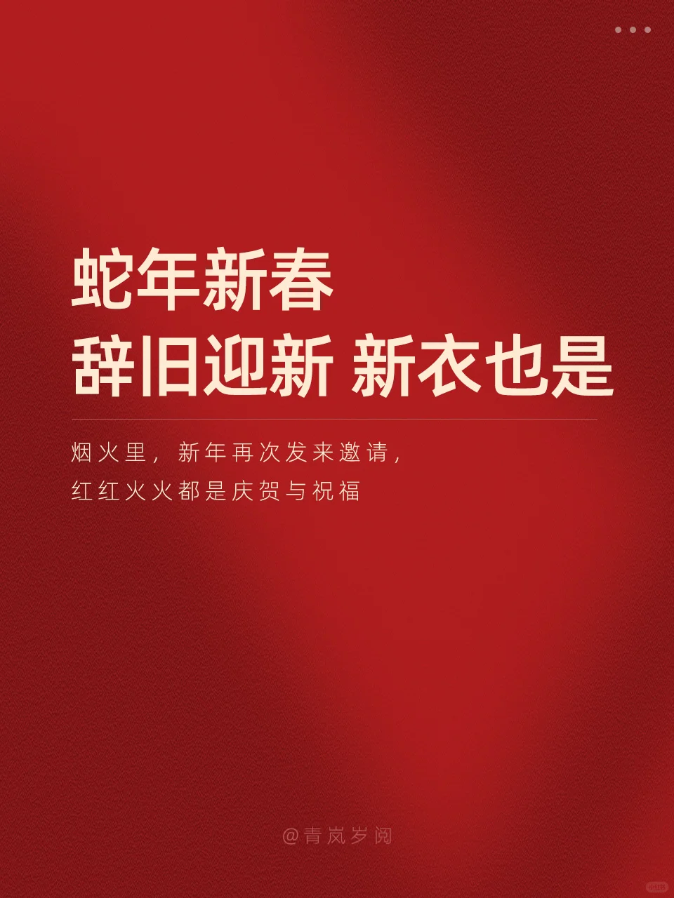 蛇年新春 ｜服装人新年战袍文案🧧