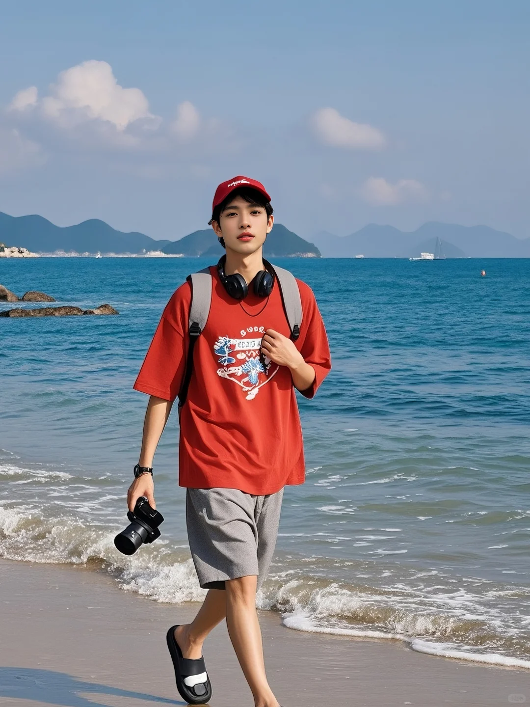 少年与海🌊 青春感穿搭拿捏🏄♂️