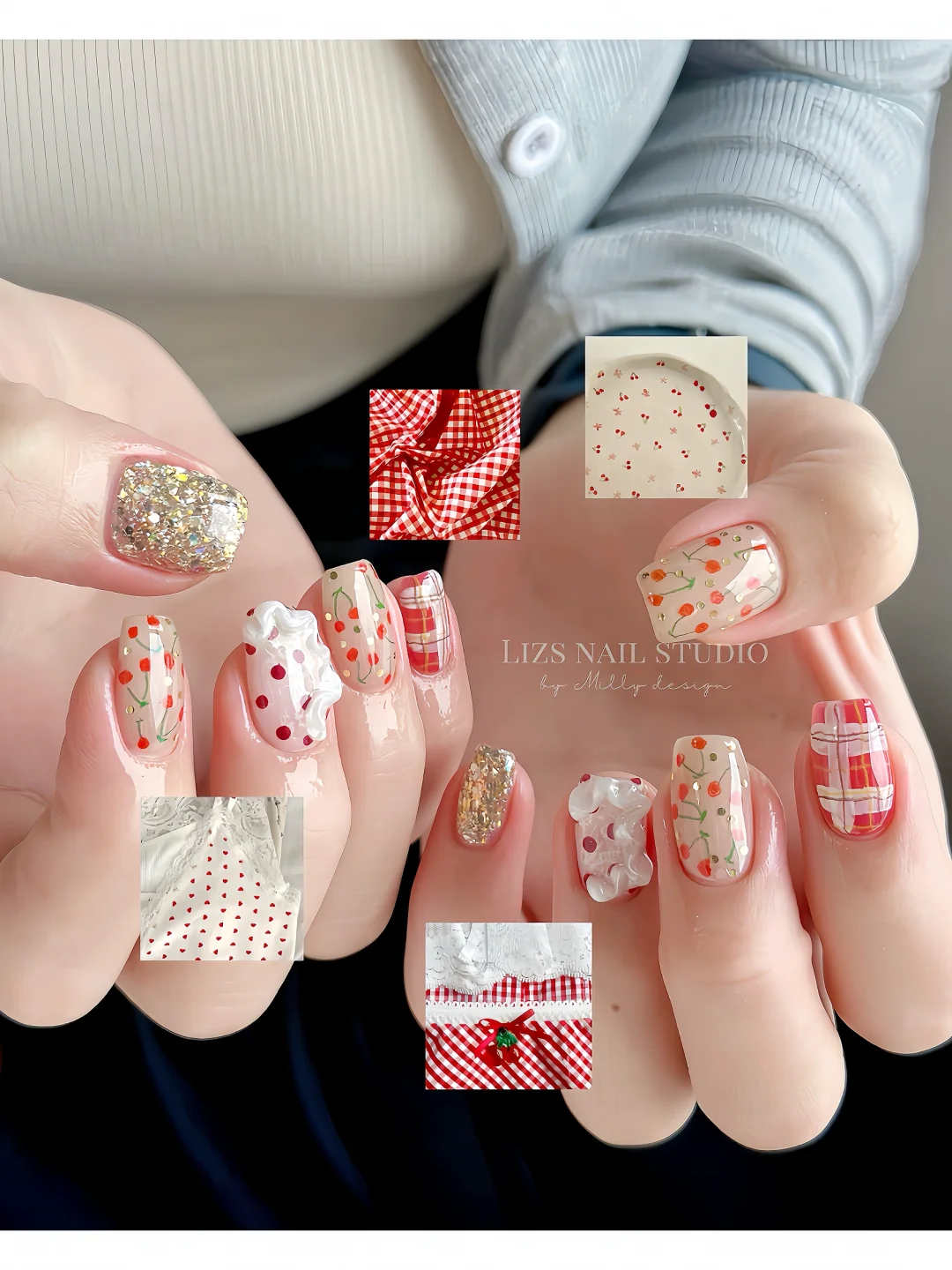 秋冬美甲怎么选💅🏻|甜妹少女感樱桃美甲🍒