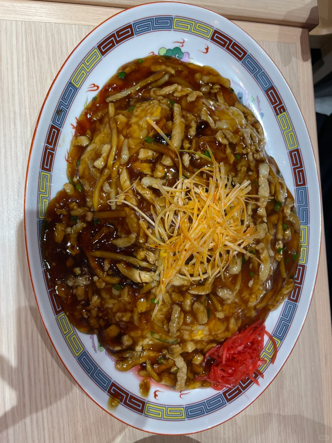王将的肉丝炒饭