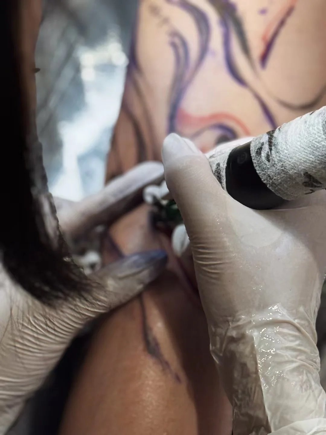 武汉纹身|意识流线条人物设计