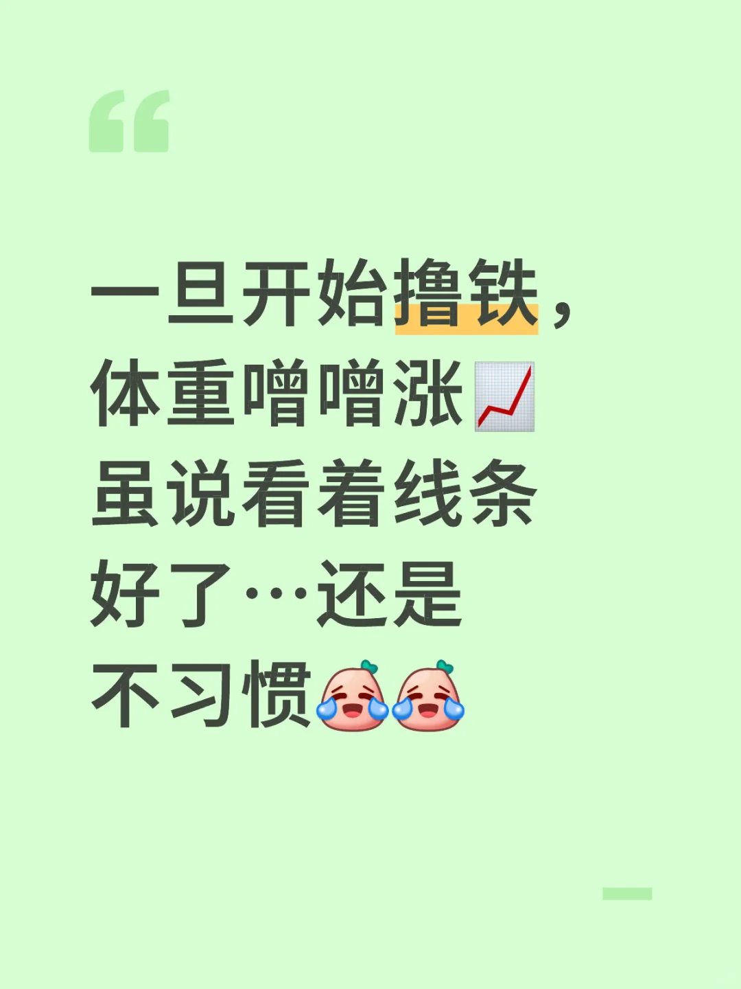 减脂增肌的痛：撸铁涨重…