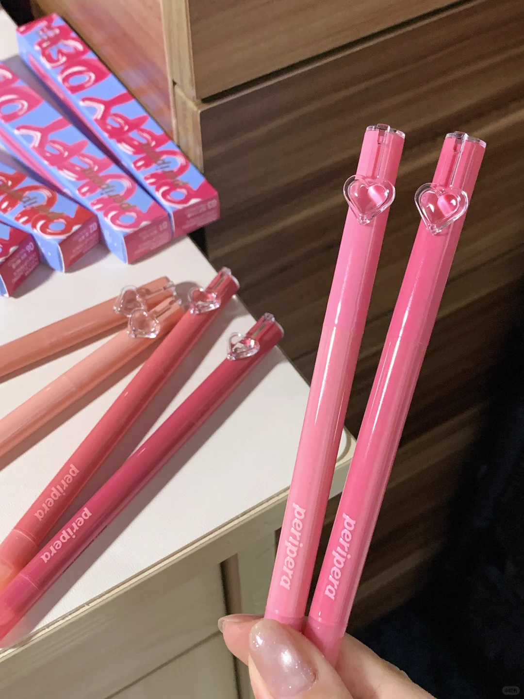 菲丽菲拉唇线笔全试色!韩系甜妹嗲嗲嘟~