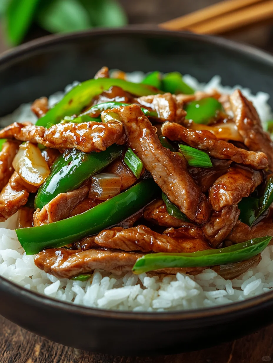 Midjourney美食摄影 青椒肉丝盖浇饭 附咒语