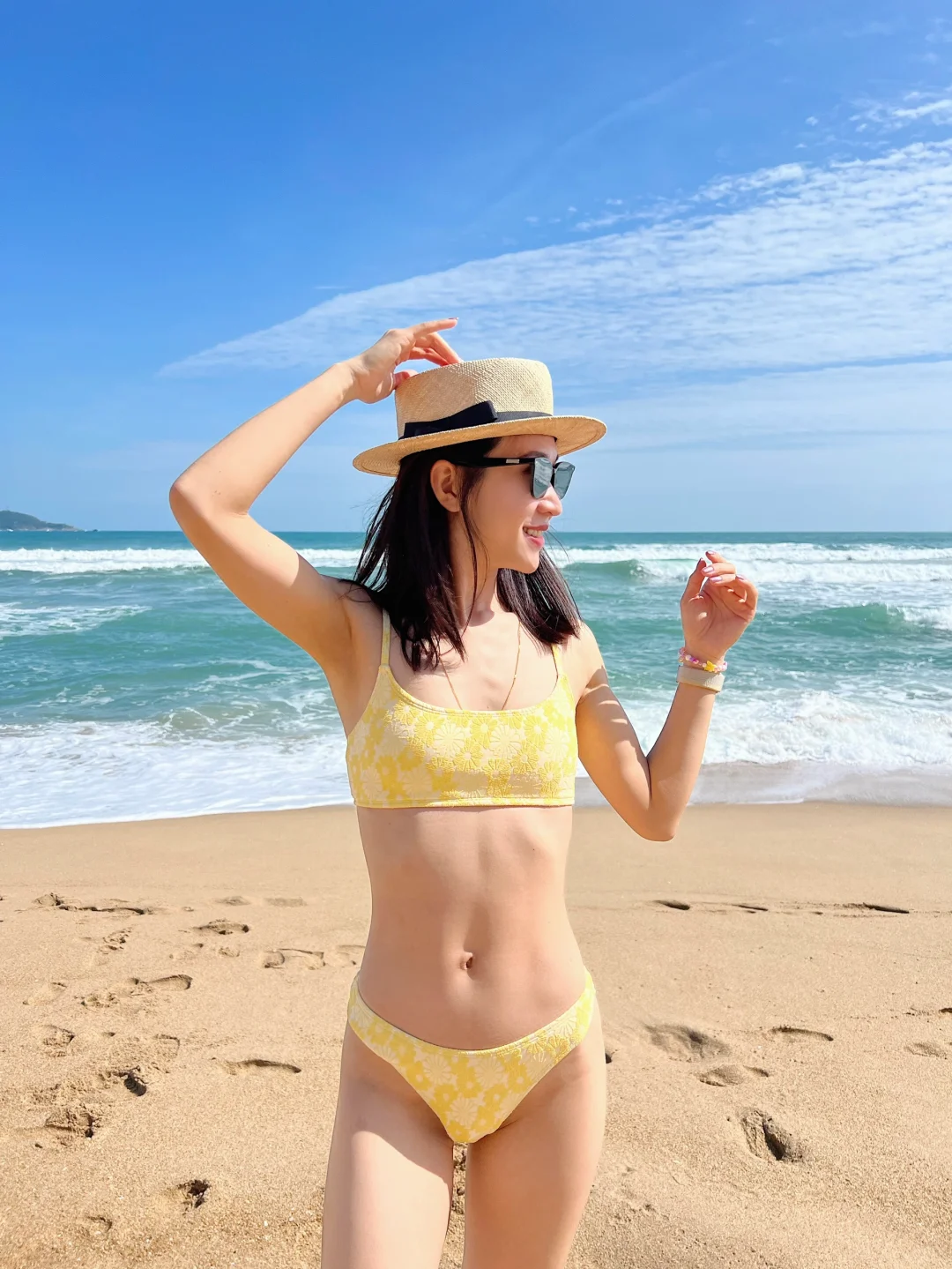 在三亚游冬泳💛我爱阳光☀️和大海🌊