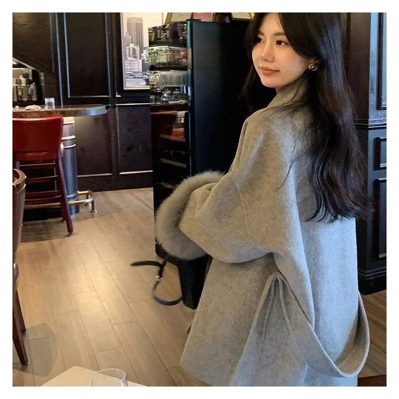 🦊女神范狐狸毛大衣👗