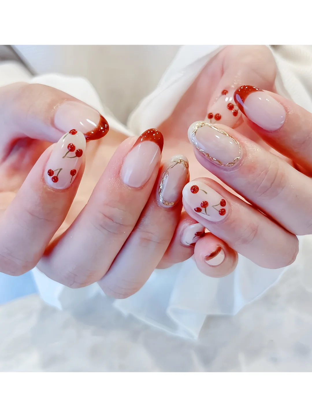 秋冬美甲怎么选💅🏻|甜妹少女感樱桃美甲🍒