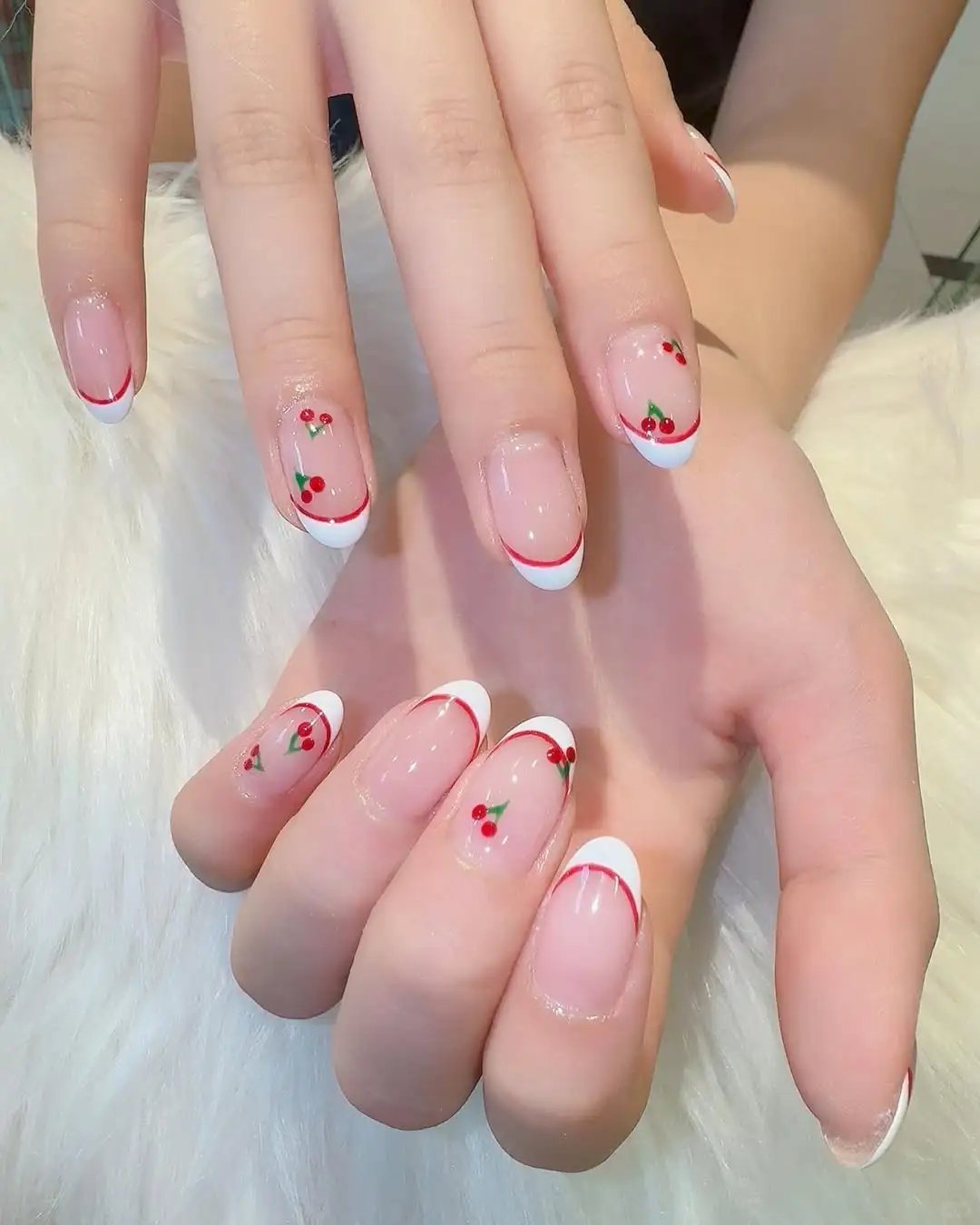 秋冬美甲怎么选💅🏻|甜妹少女感樱桃美甲🍒