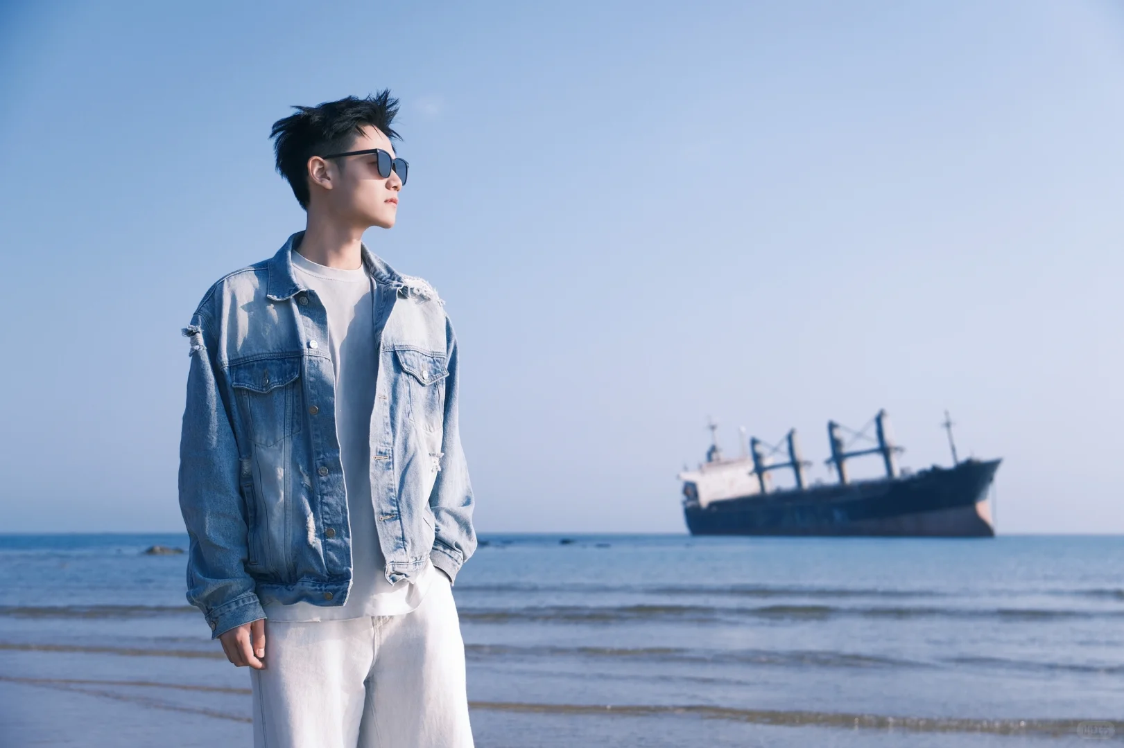 威海｜🌊 男生海边怎么拍氛围感照片！