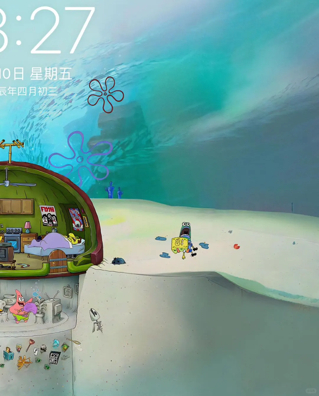 派大星的家 ipad平板海绵宝宝高清壁纸