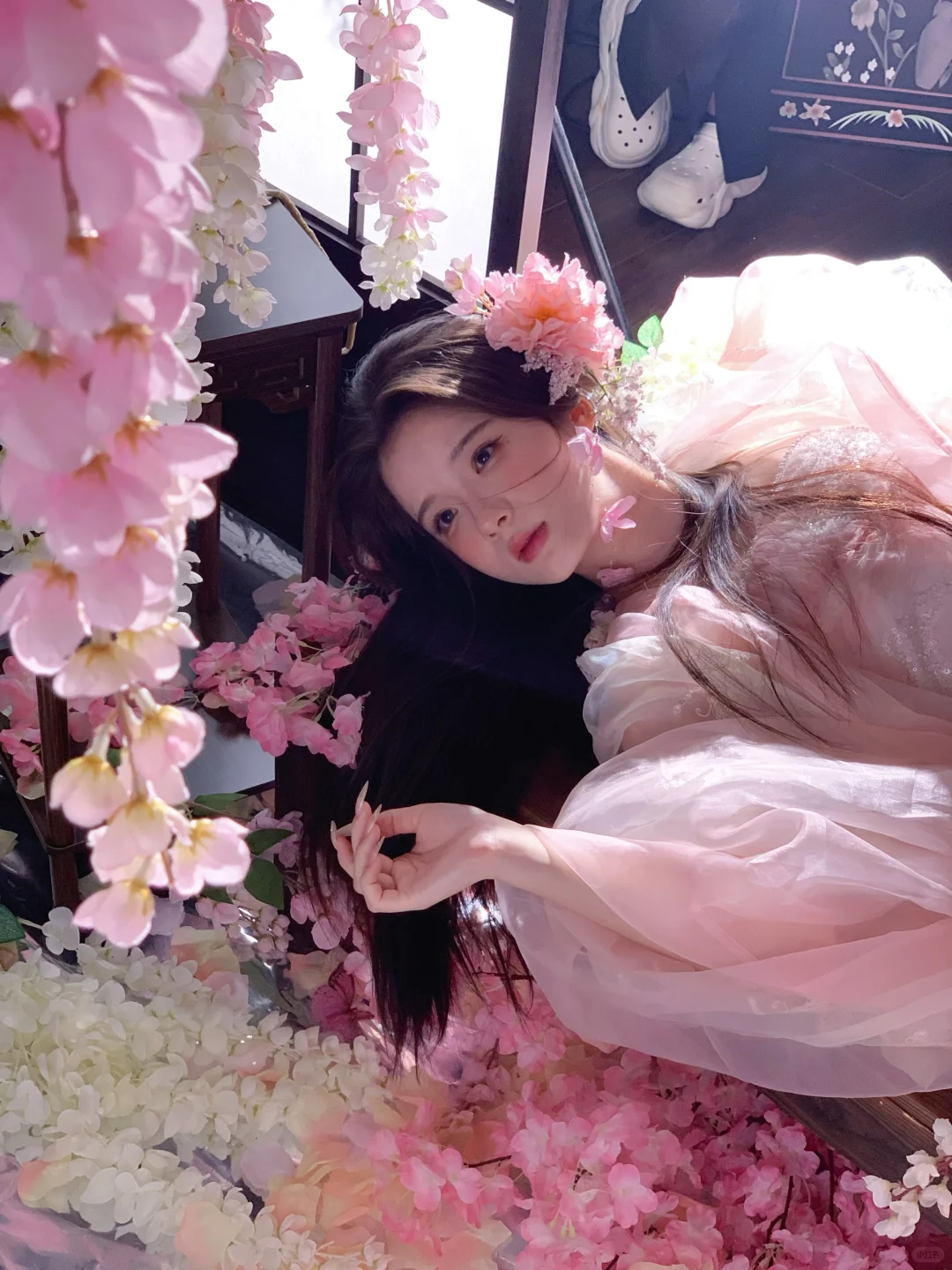 live🌸|“粉裳裁云楼,珠绣缀琼枝”
