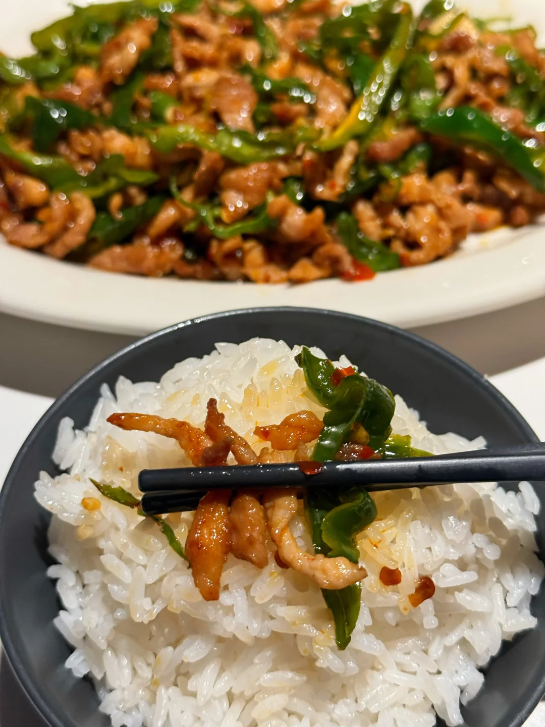 经典下饭菜青椒肉丝🤤十分钟上桌锅气满满🔥