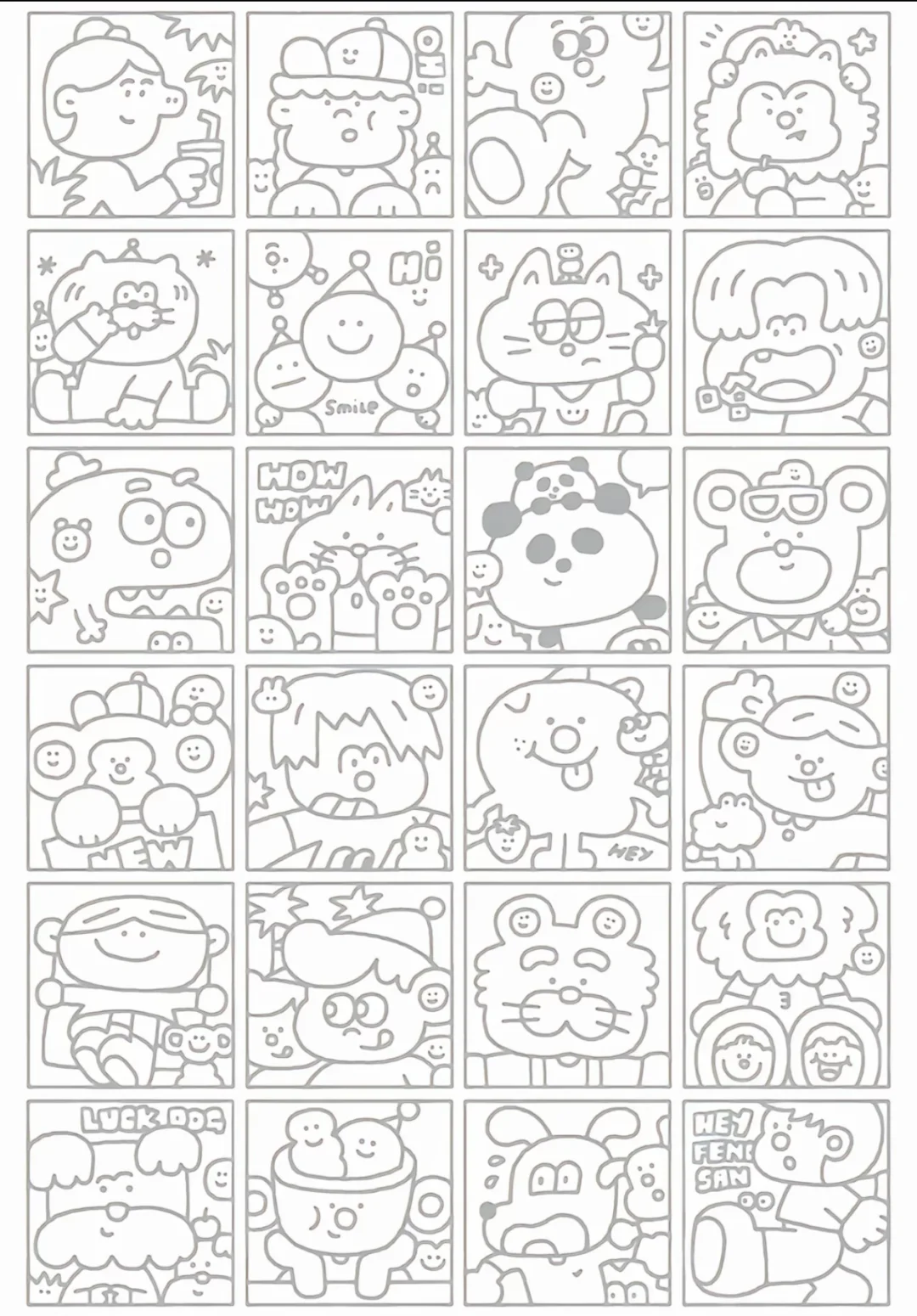 可打印线条画