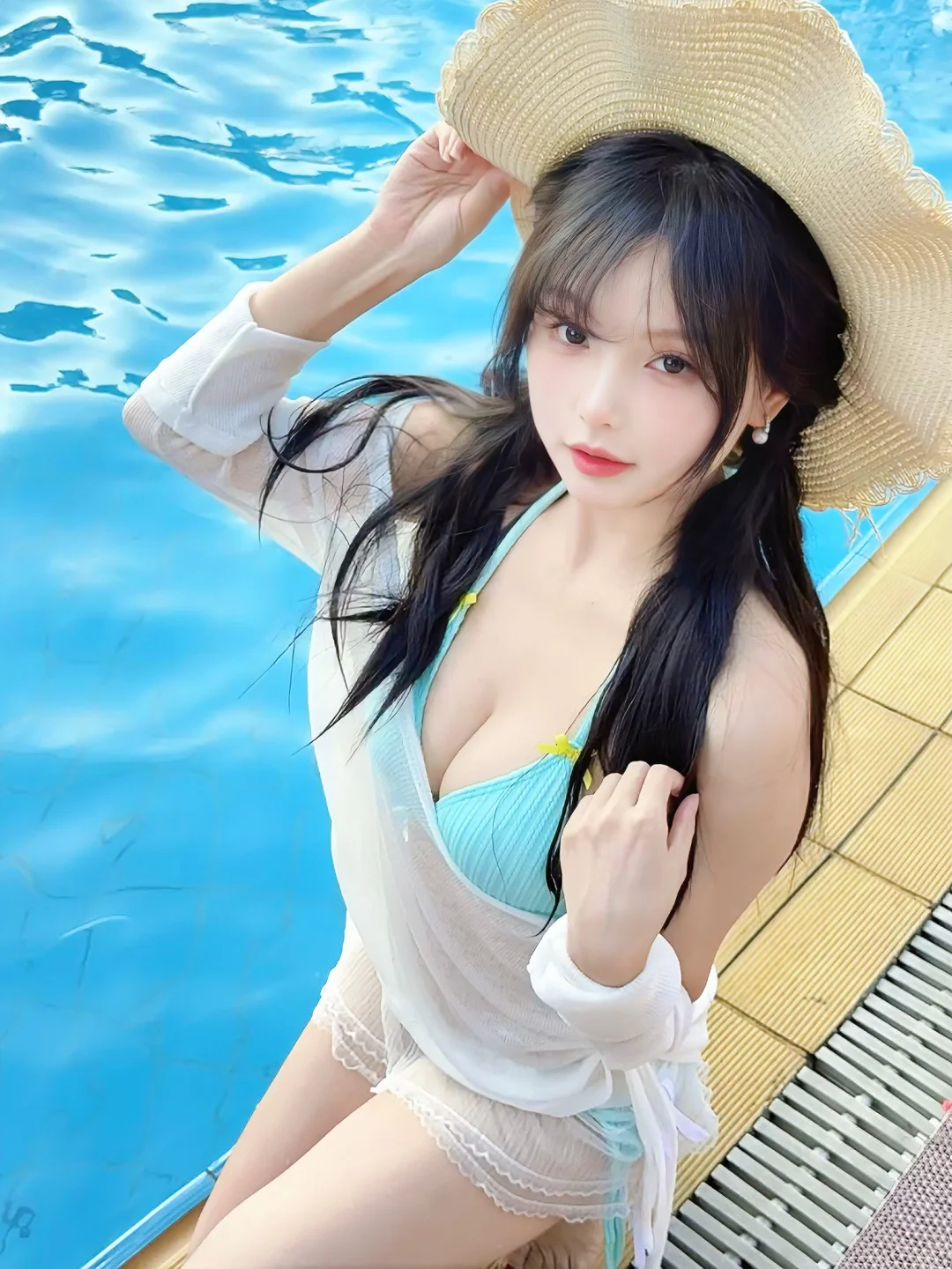 想一直泡在泳池的夏天🫐