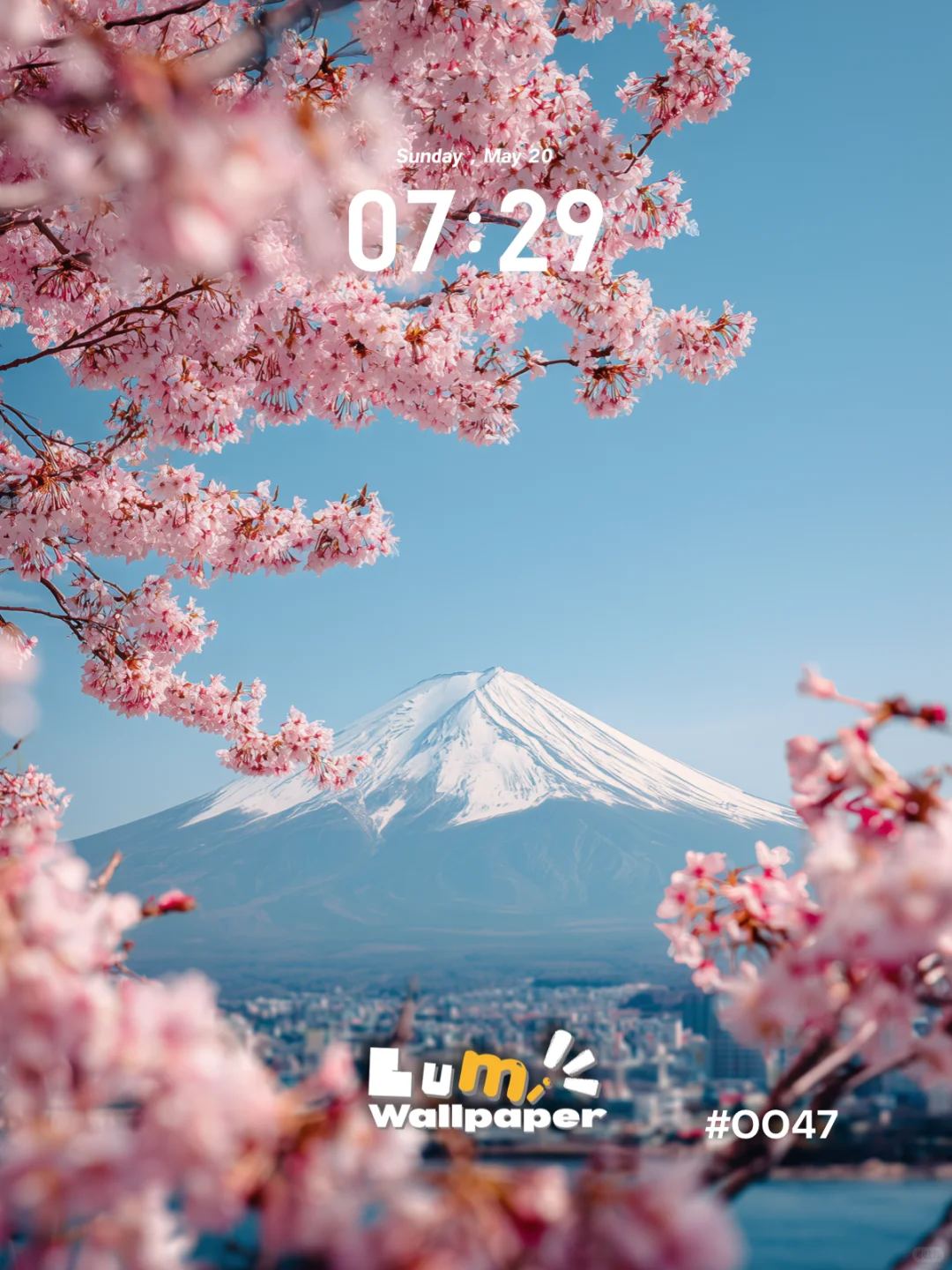 Lumi壁纸 | IOS26樱花富士山壁纸 | 0047