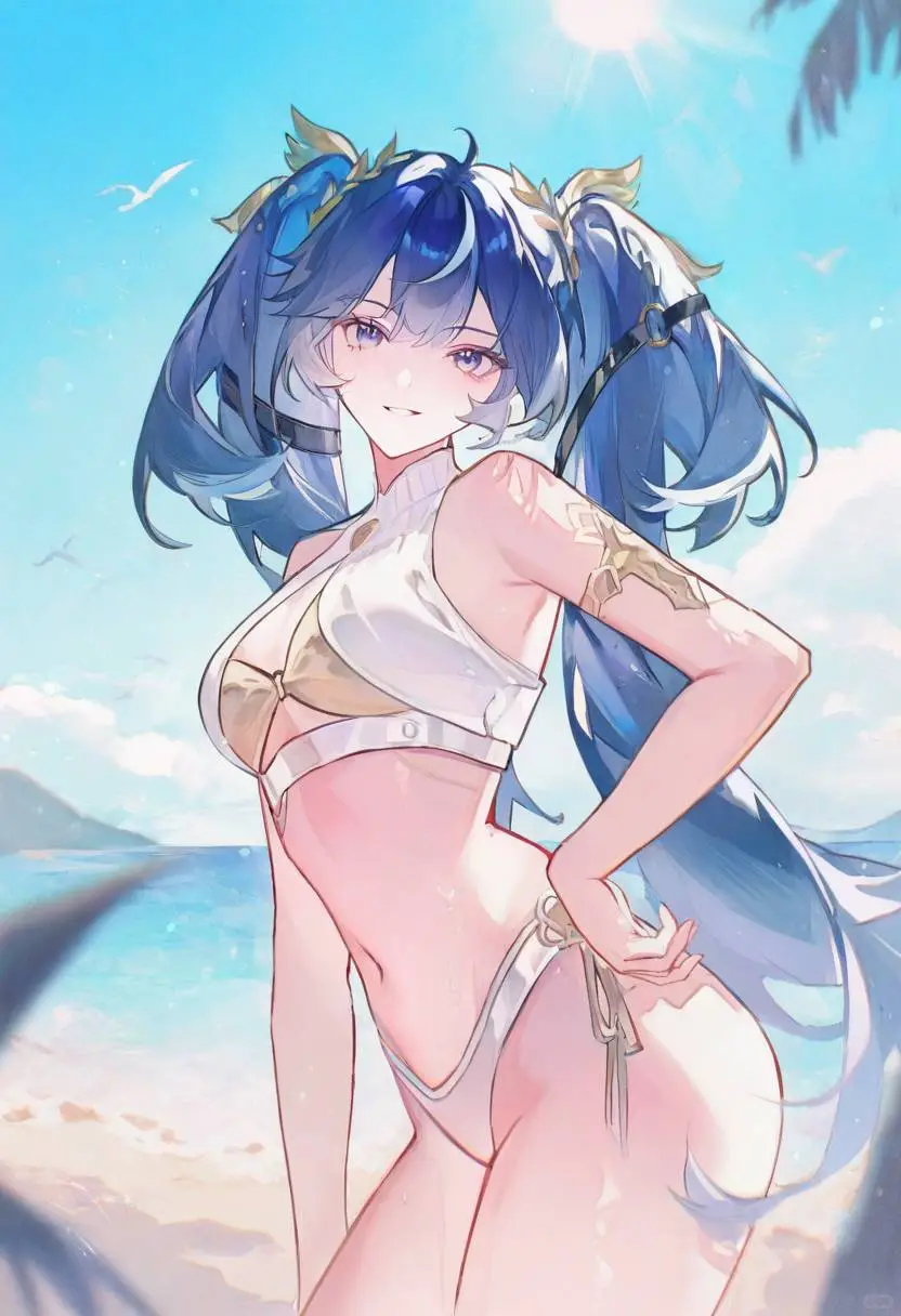 海边，泳装，尤诺～这才是夏天！