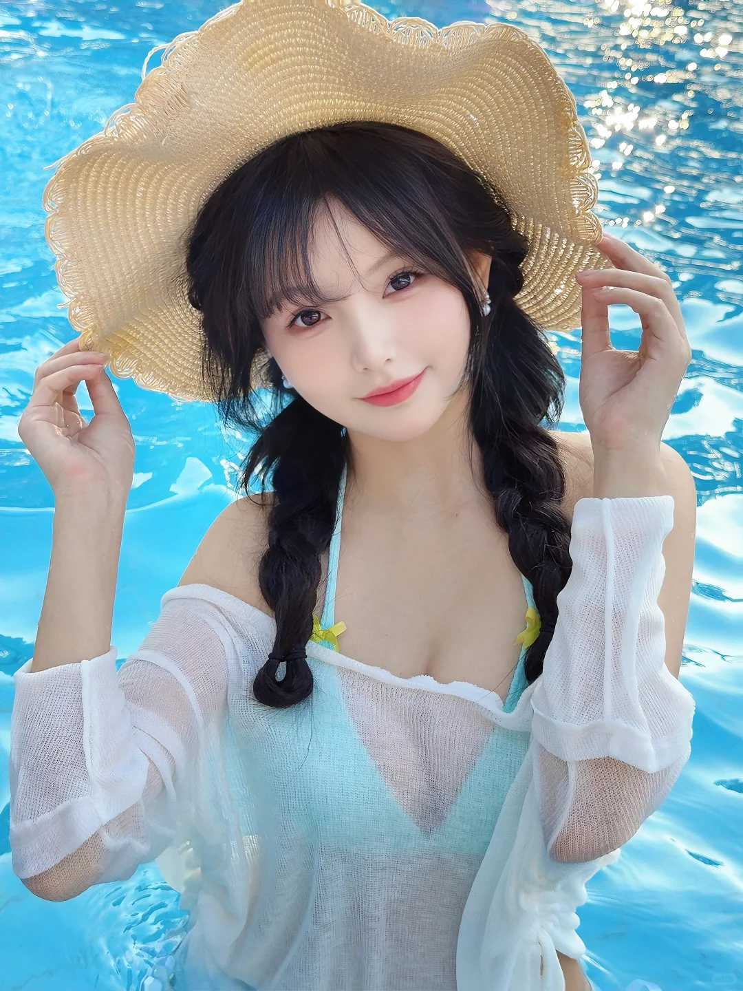 想一直泡在泳池的夏天🫐