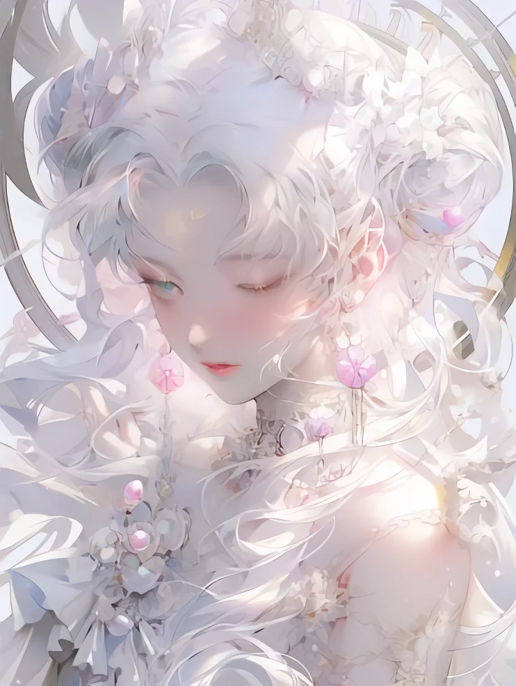 时尚摄影|珍珠色泽的月野兔