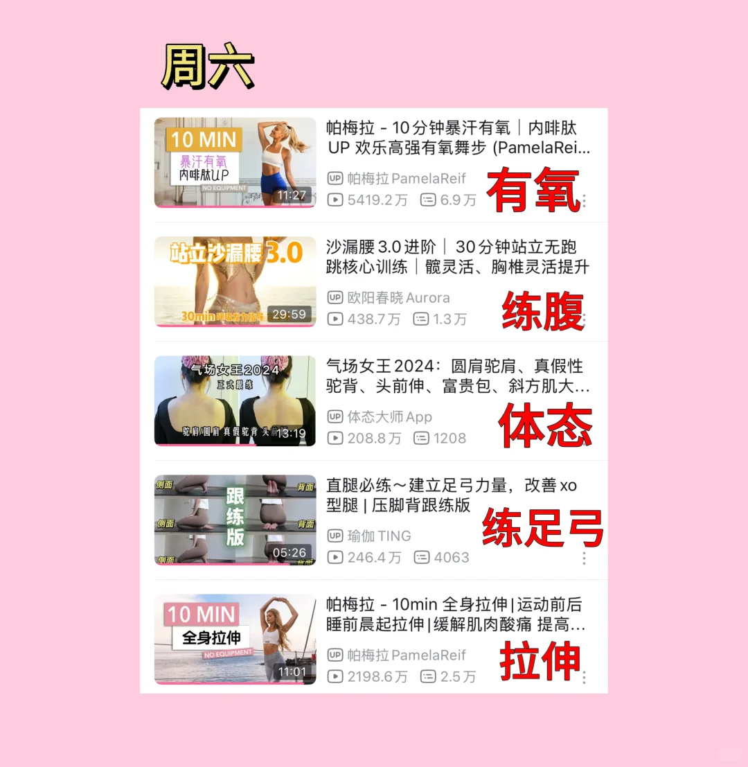 小基数瘦10斤｜全身塑形运动1️⃣周计划‼️