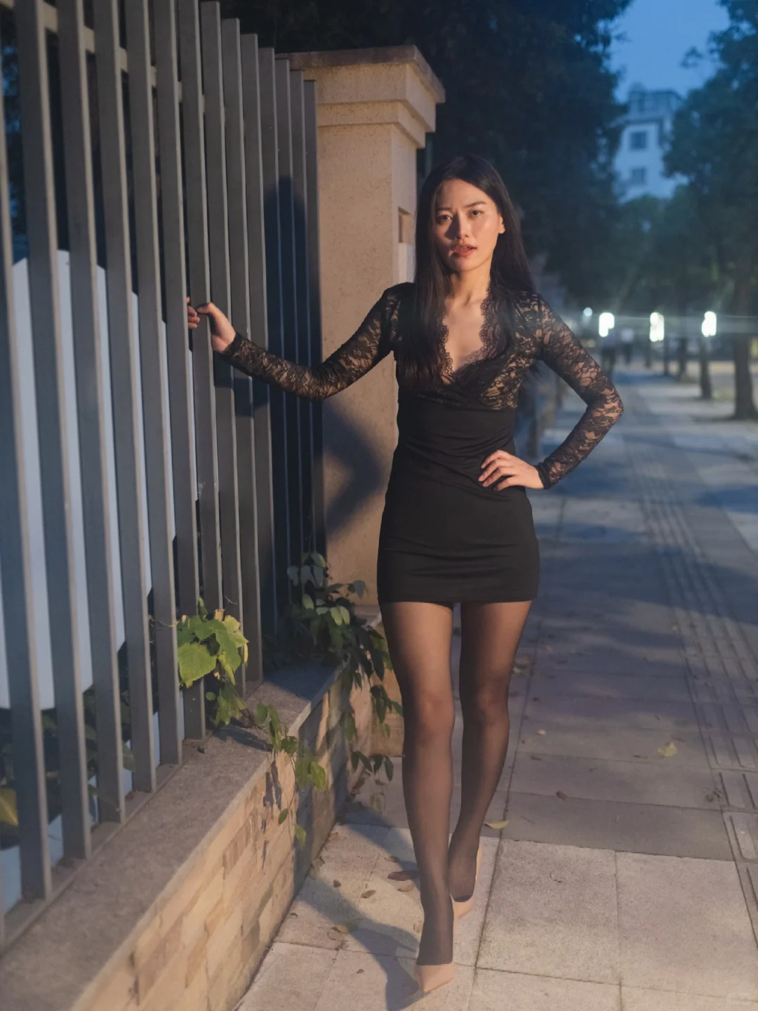 模特私拍｜夜色初起