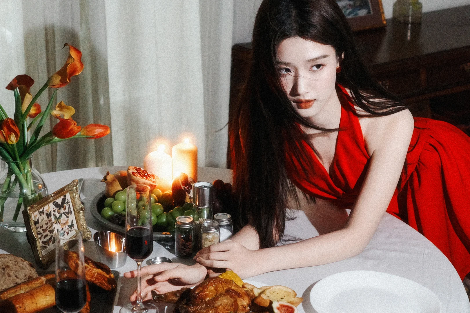 卢昱晓|《入青云》剧宣❤冷艳魅惑的红玫瑰
