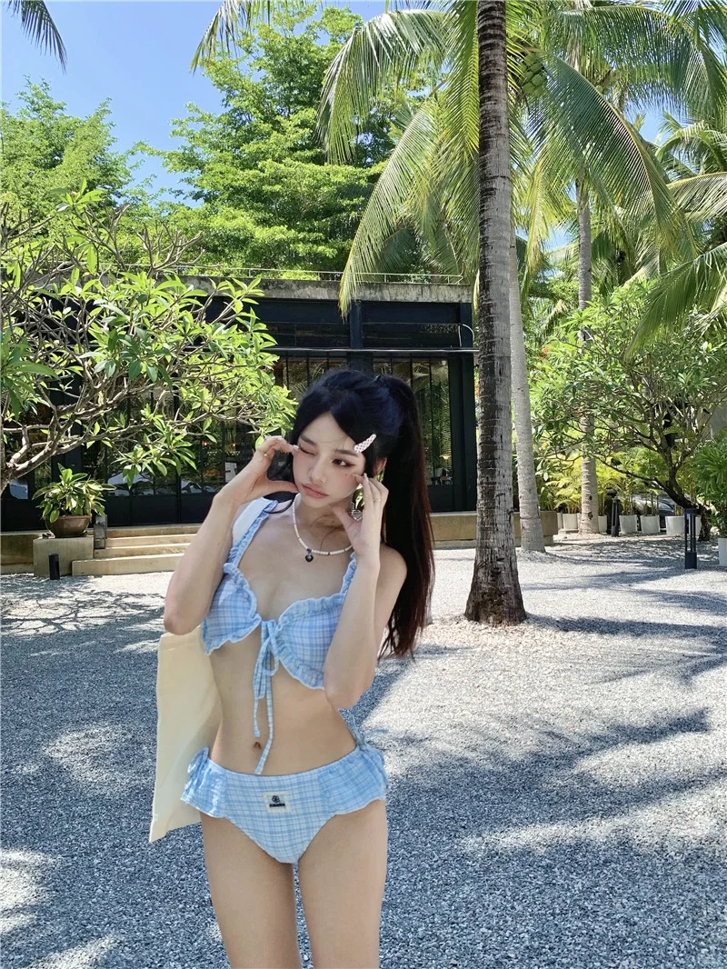 海边ins风泳装拍照姿势📷