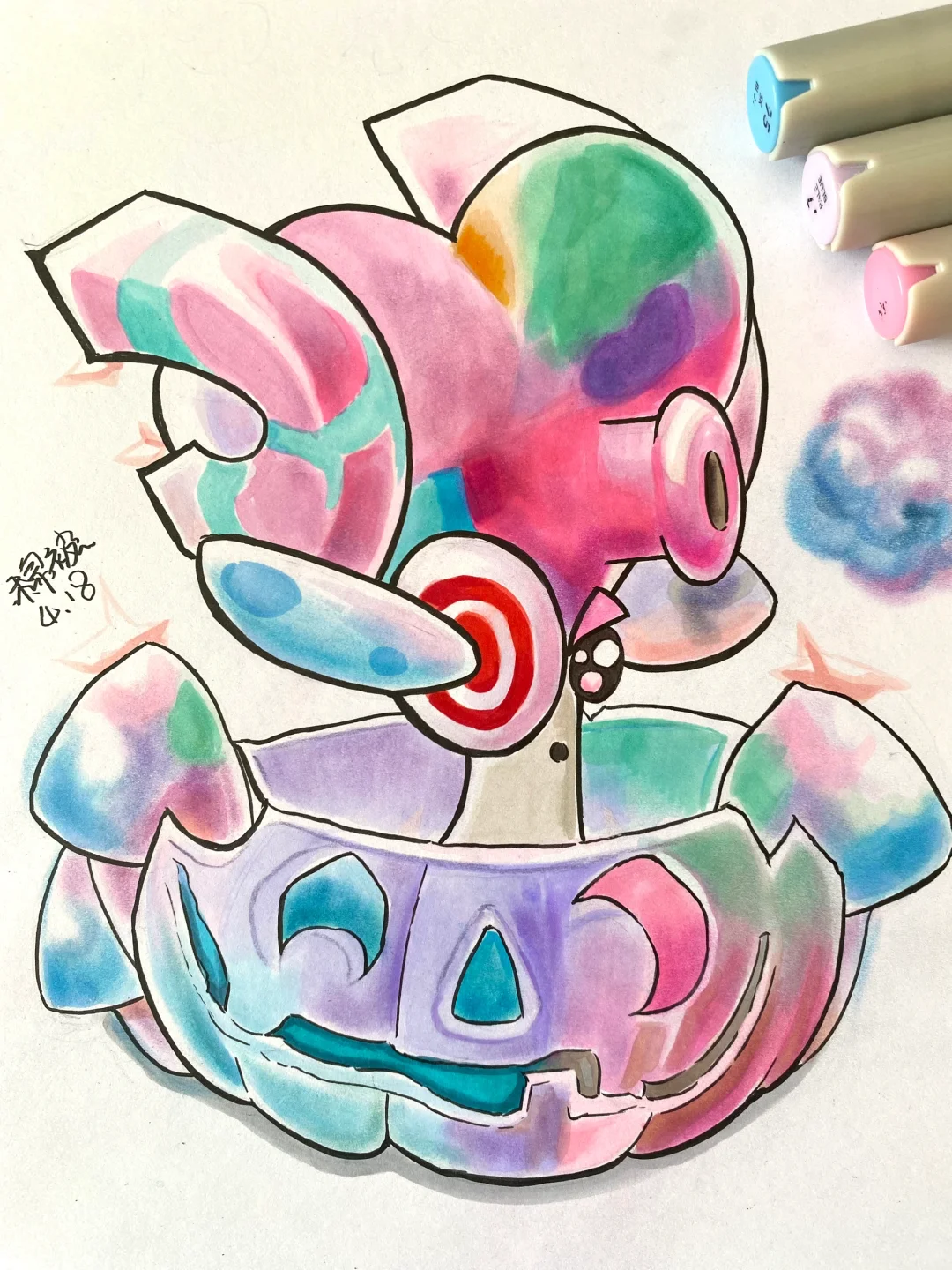 《究极魅惑菇+魅惑南瓜怎么画》