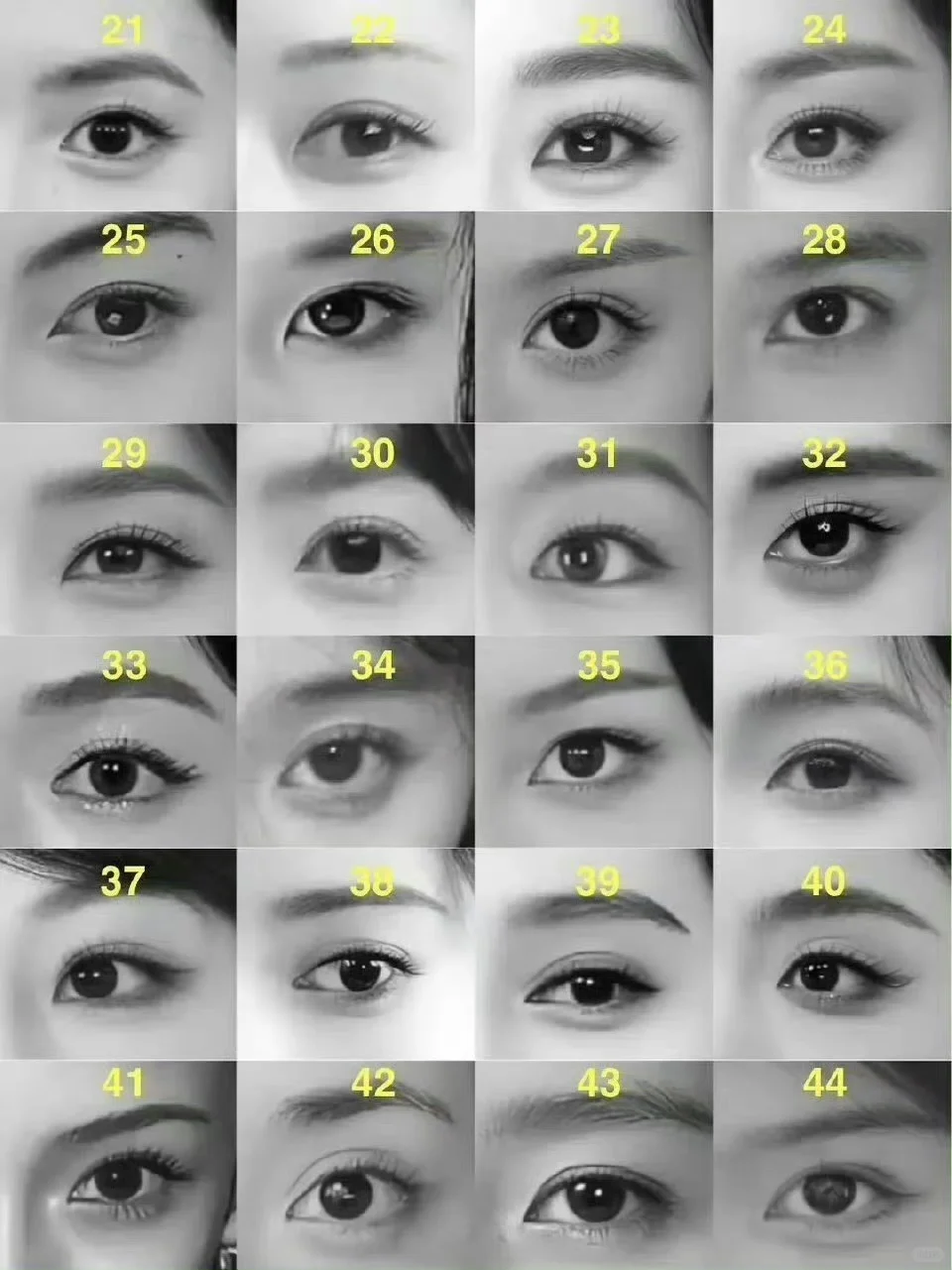 女明星眼部特写 你能找到你担吗