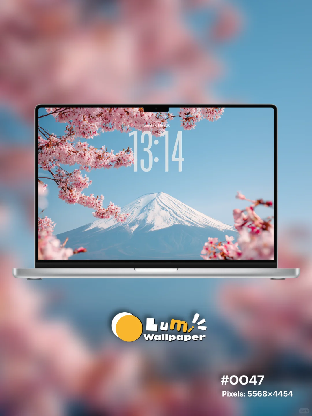 Lumi壁纸 | IOS26樱花富士山壁纸 | 0047