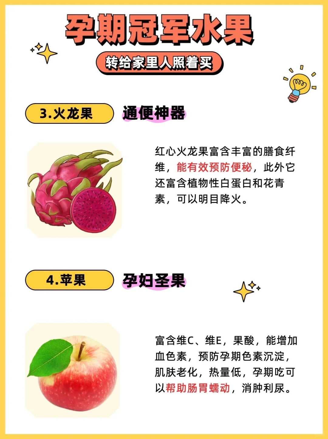 孕期冠军水果必吃清单~看这里⬆️
