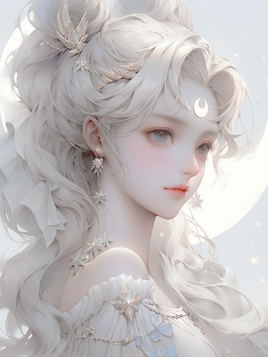 时尚摄影|珍珠色泽的月野兔
