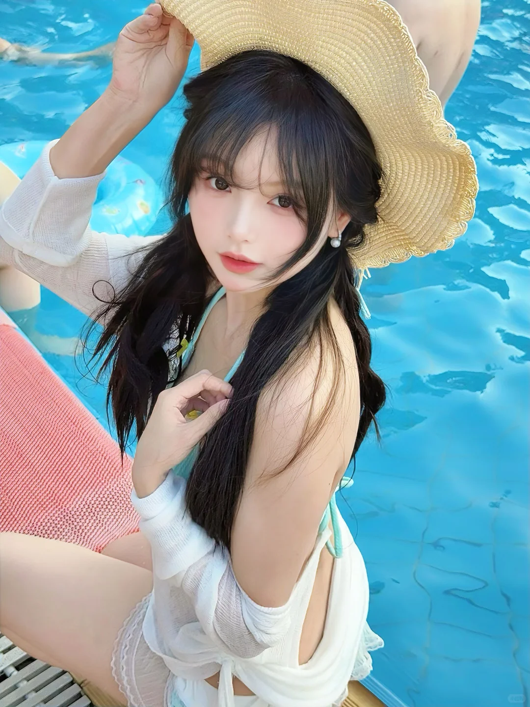 想一直泡在泳池的夏天🫐