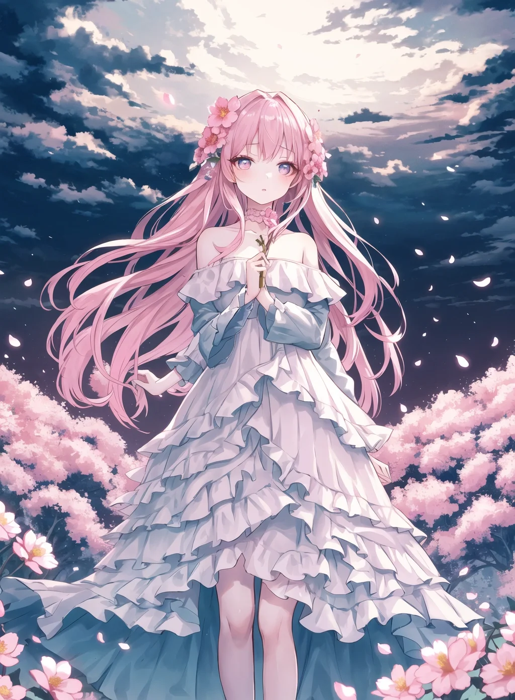 ✨今日份动漫女孩|粉色长发💕