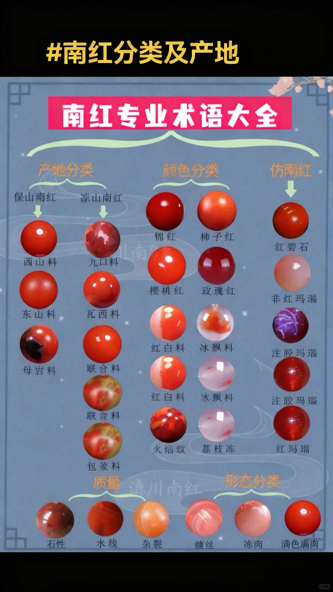 🔥一张图告诉你南红怎么选｜新手必看❗️