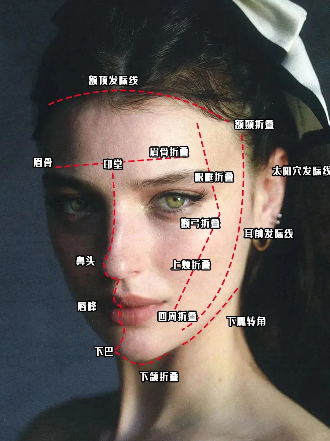 面部三条线打造光影轮廓美!