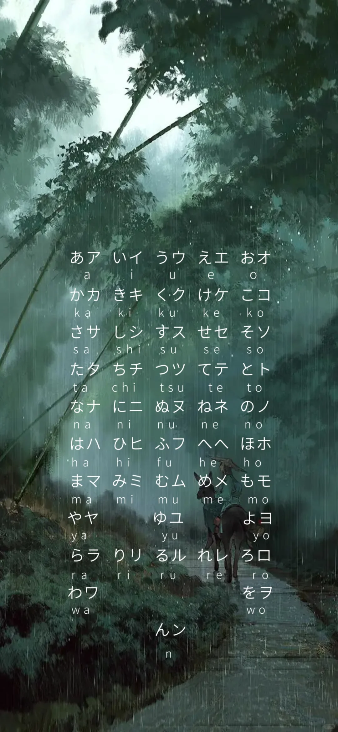 五十音手机壁纸