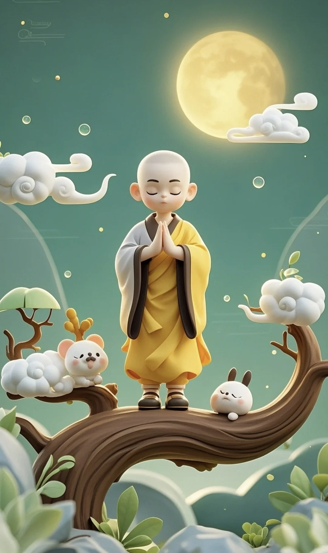 雨滴的清脆，绿叶的生机｜高清手机壁纸