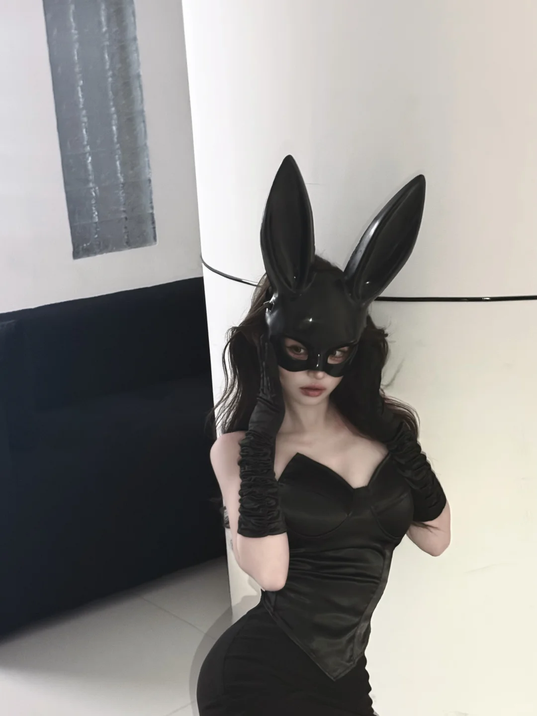 谁能抗拒暗黑系兔女郎的致命吸引力?🐰⚫️