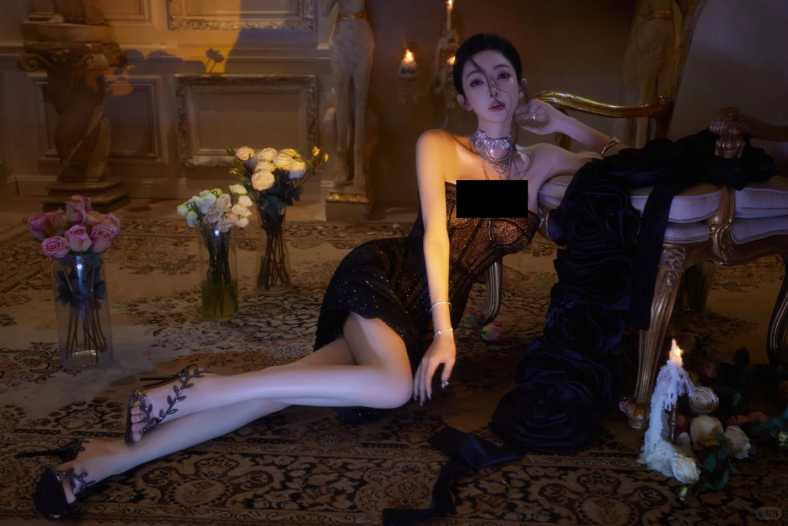 “ 天生的尤物从不欲擒故纵 ” 黑色玫瑰🖤