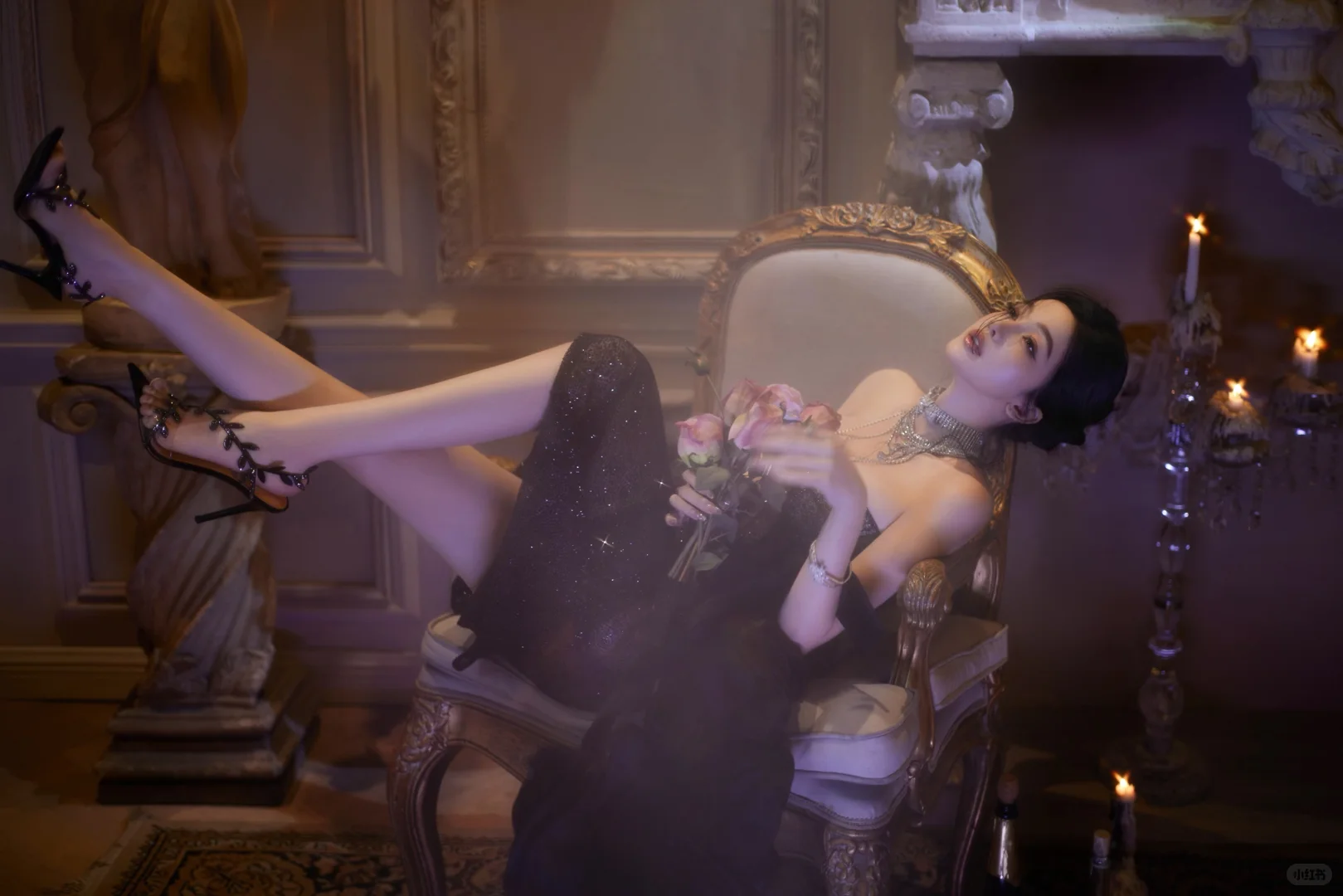 “ 天生的尤物从不欲擒故纵 ” 黑色玫瑰🖤