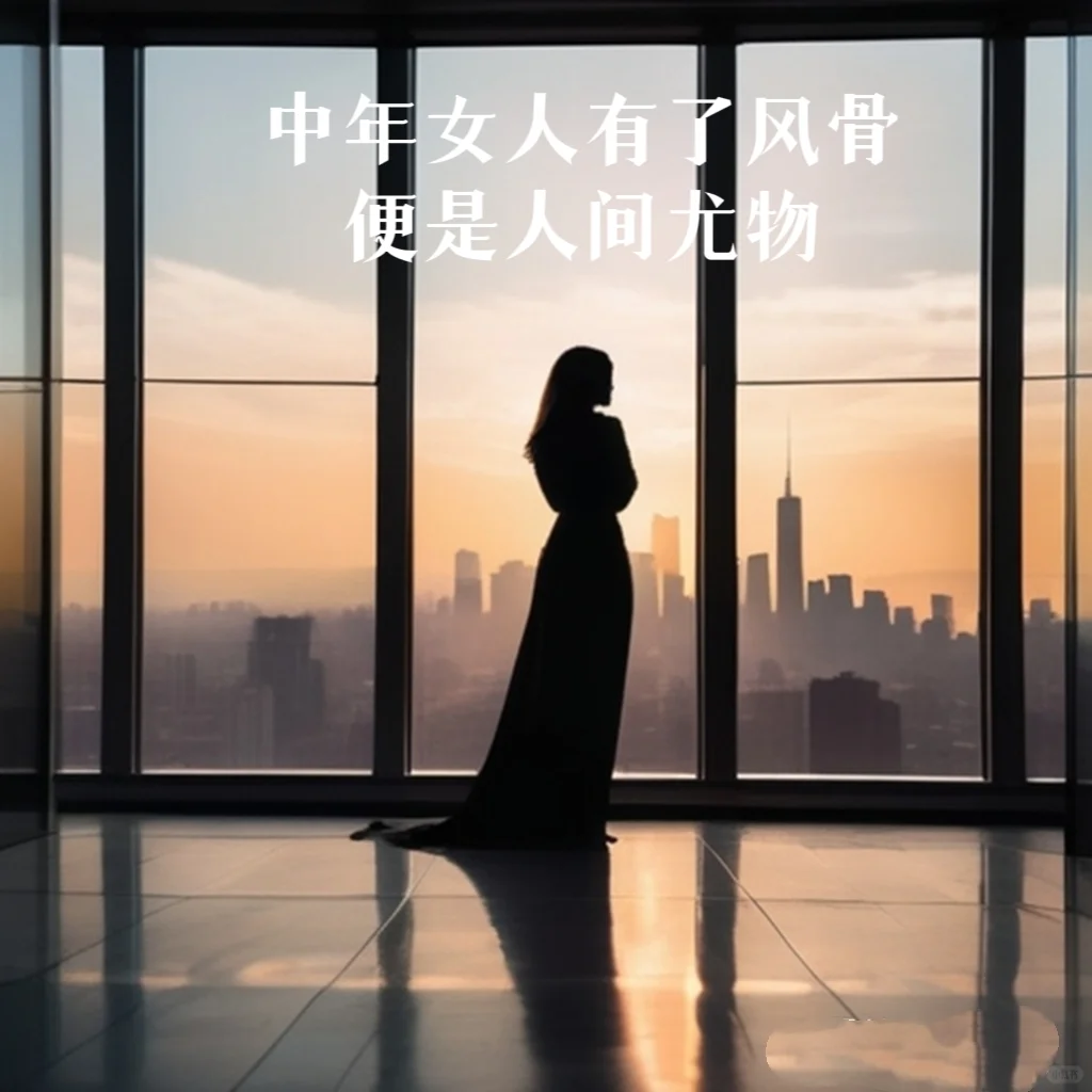 中年女人有了风骨,便是人间尤物