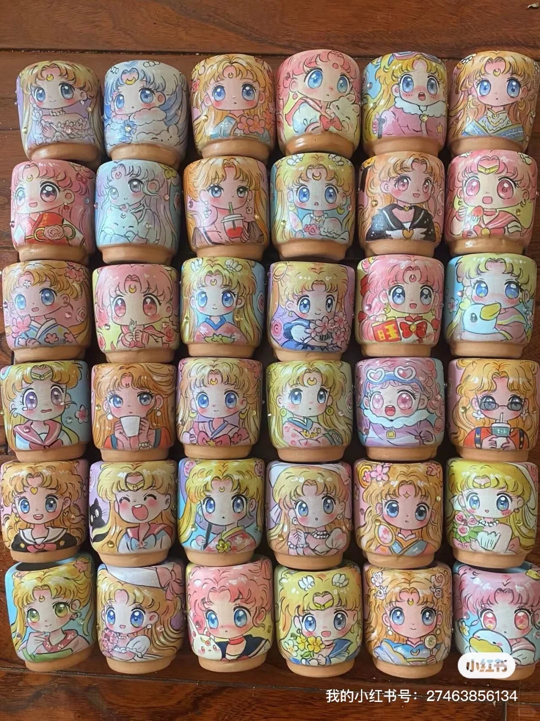 手绘花盆 花盆 太美了！美少女战士周边！