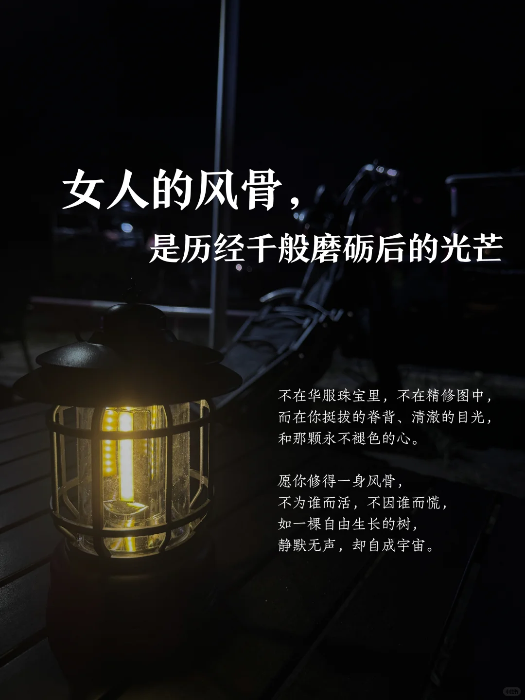 女人有了风骨，便是人间绝色